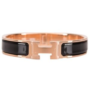 Hermes Bracelet black & rose gold
